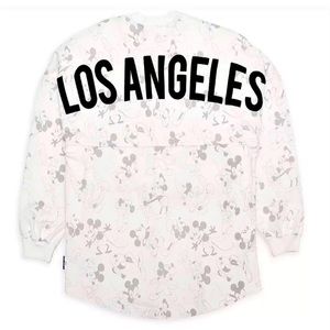 🖤💛RARE Los Angeles Disney Spirit Jersey with Classic Mickey Mouse Poses NWT